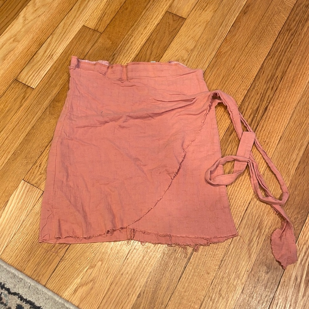 Vintage lf pink wrap skirt